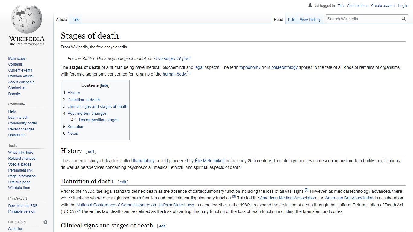 Stages of death - Wikipedia